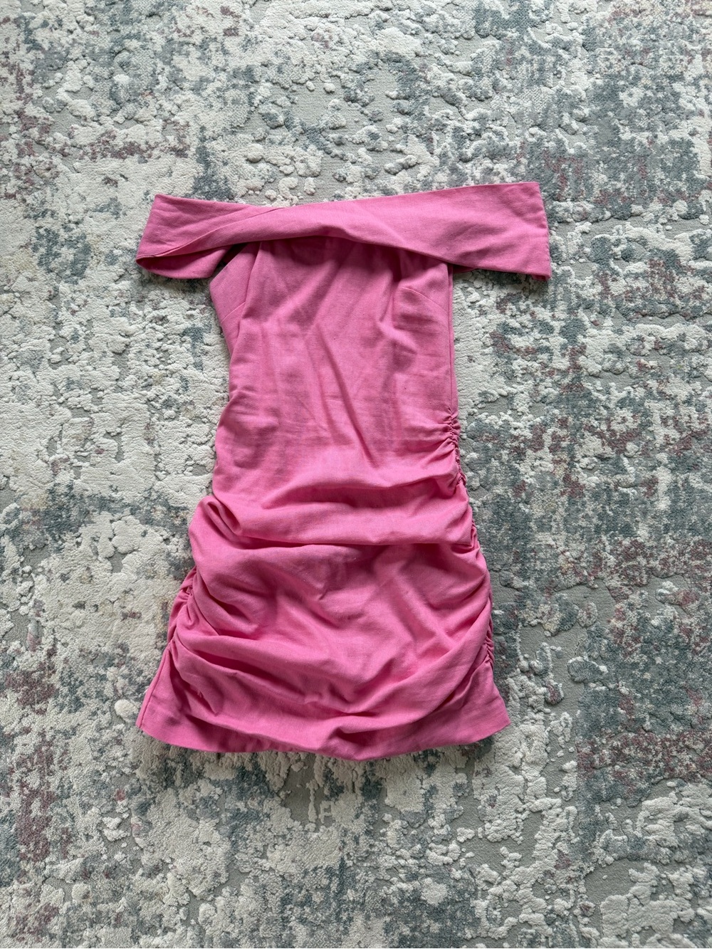 Princess Polly Hot Pink Off-Shoulder Mini Dress